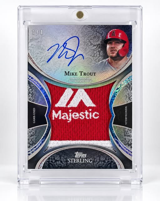 Mike Trout 1/1 autograph patch