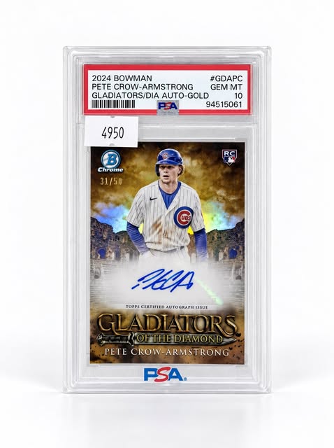 Pete Crow-Armstrong gold auto /50